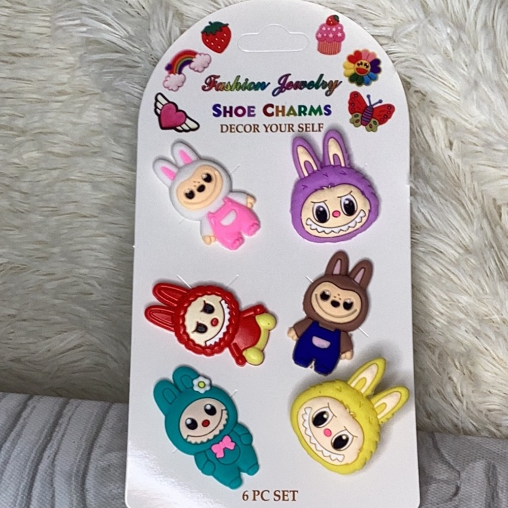 Labubu  Shoe Charms Set of 6pc